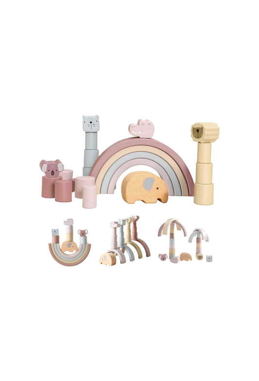Animal Wooden Rainbow Stacking