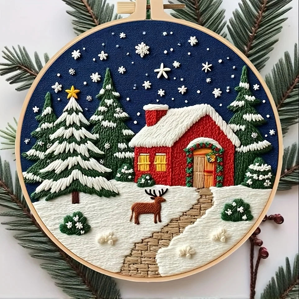 DIY Christmas Embroidery Kit