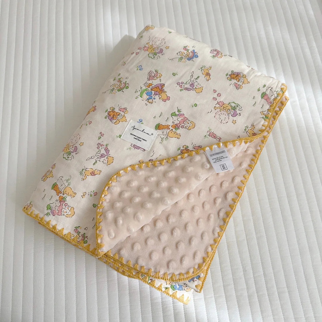 Two Layer Cotton Mink Blanket