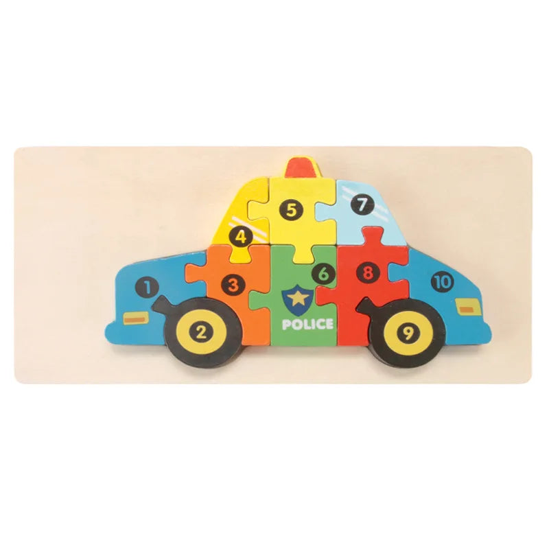 3D Montessori Wooden Puzzle