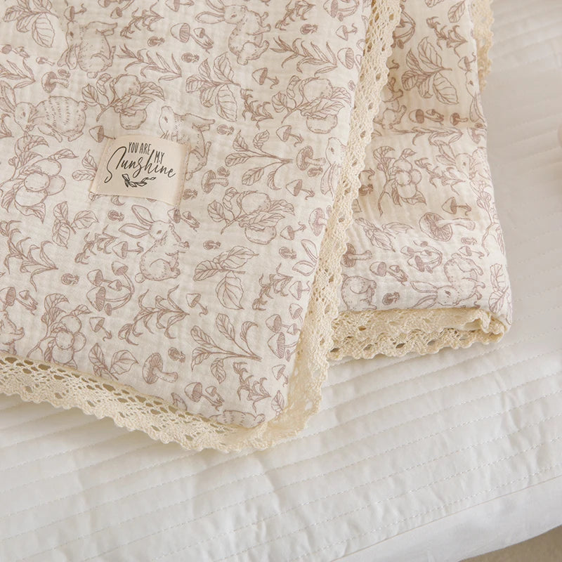 Floral Cotton Baby Blanket
