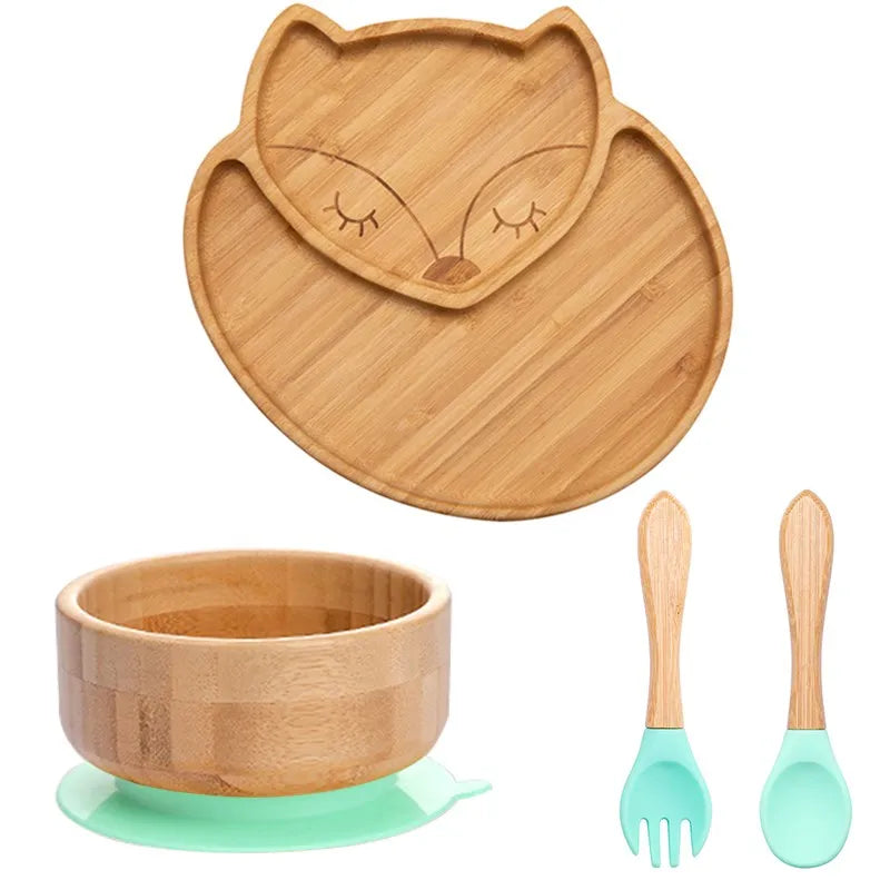 Foxy 4pcs Bamboo Dinner Sets