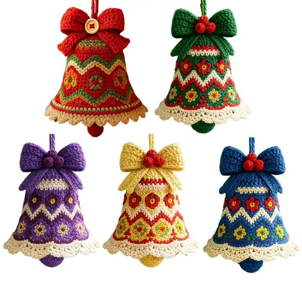 Knitted Christmas Bell Ornament