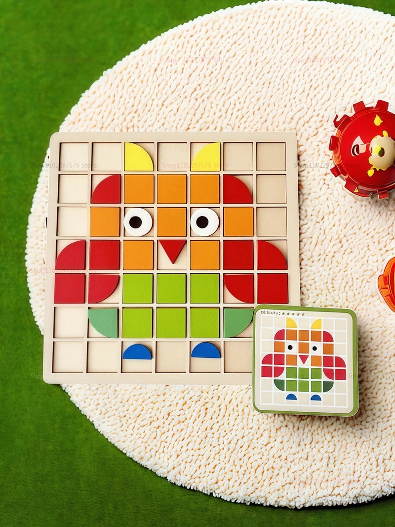 Wooden Mosaic Puzzle _ (120 pcs)