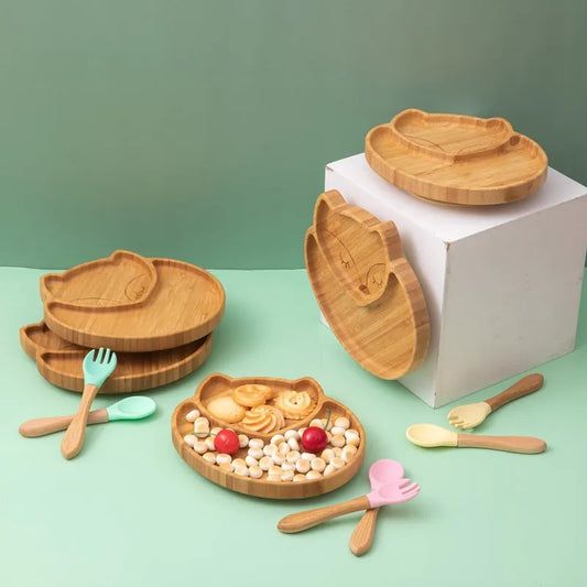 Foxy 4pcs Bamboo Dinner Sets