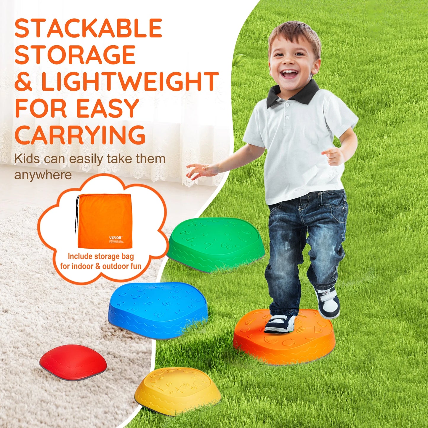 5PCS Montessori Balance Stepping Stones