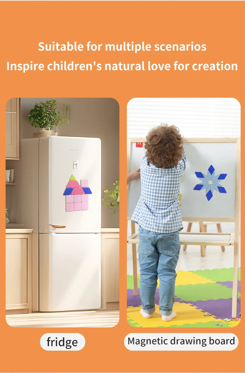 Magnetic Puzzles Wood Tangram