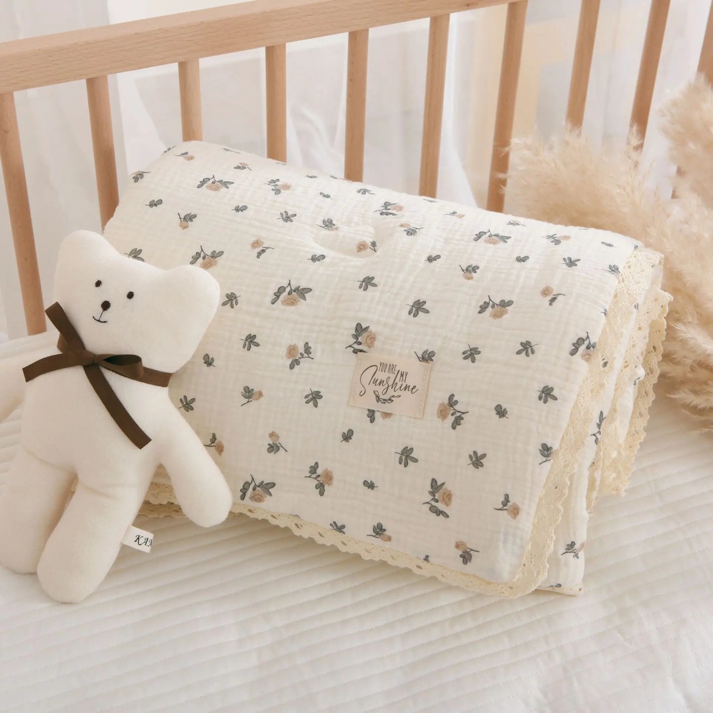 Floral Cotton Baby Blanket
