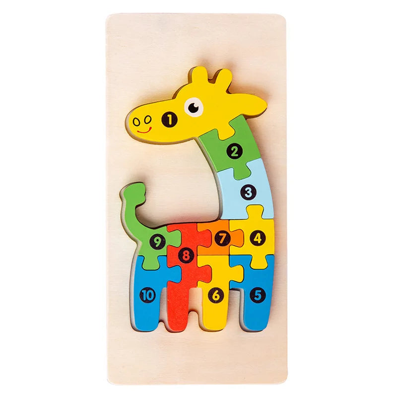 3D Montessori Wooden Puzzle