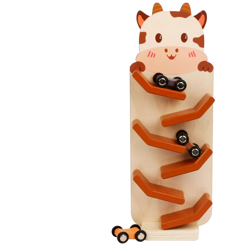 Animal Wooden Car Ramp Racer