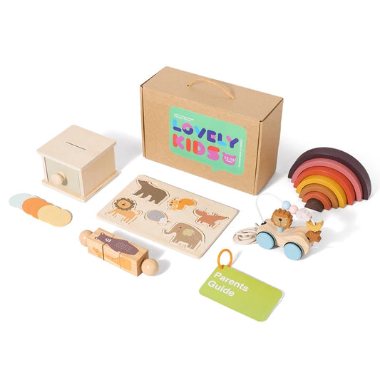 Montessori Baby Wooden Toy Set (6 Pcs)