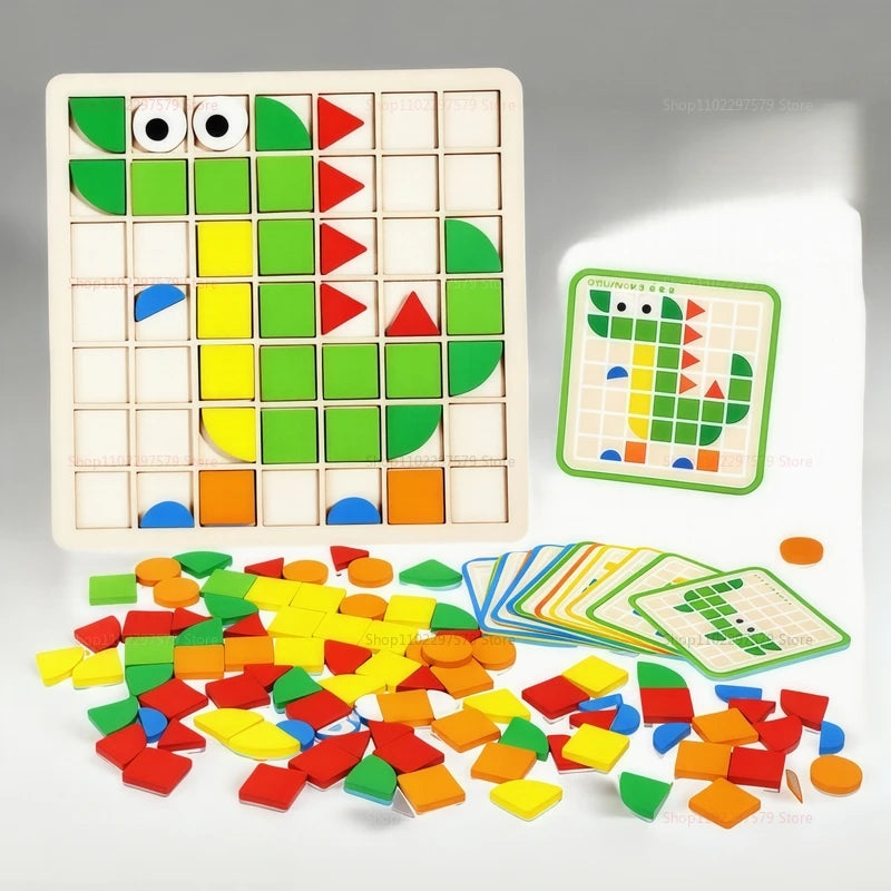 Wooden Mosaic Puzzle _ (120 pcs)
