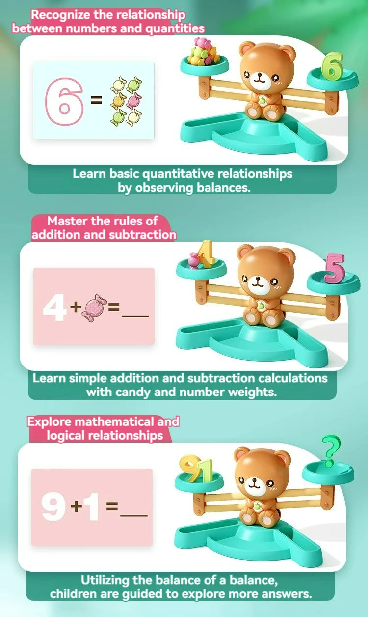 Montessori Balance Bear- Fun Maths