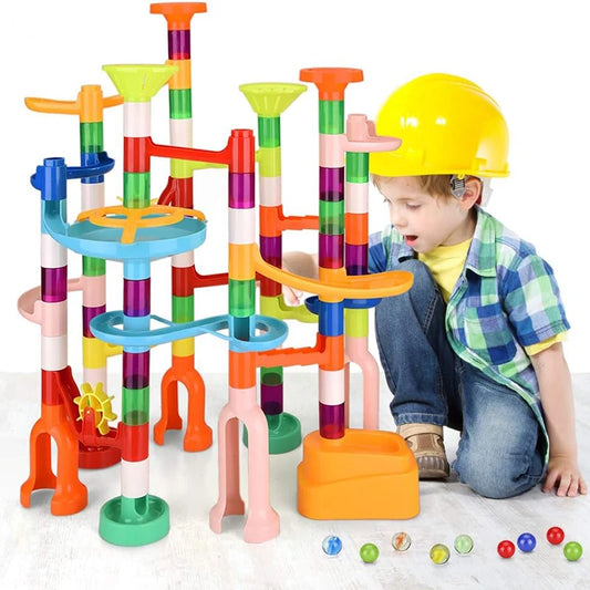 Marbles Run Track Building Blocks