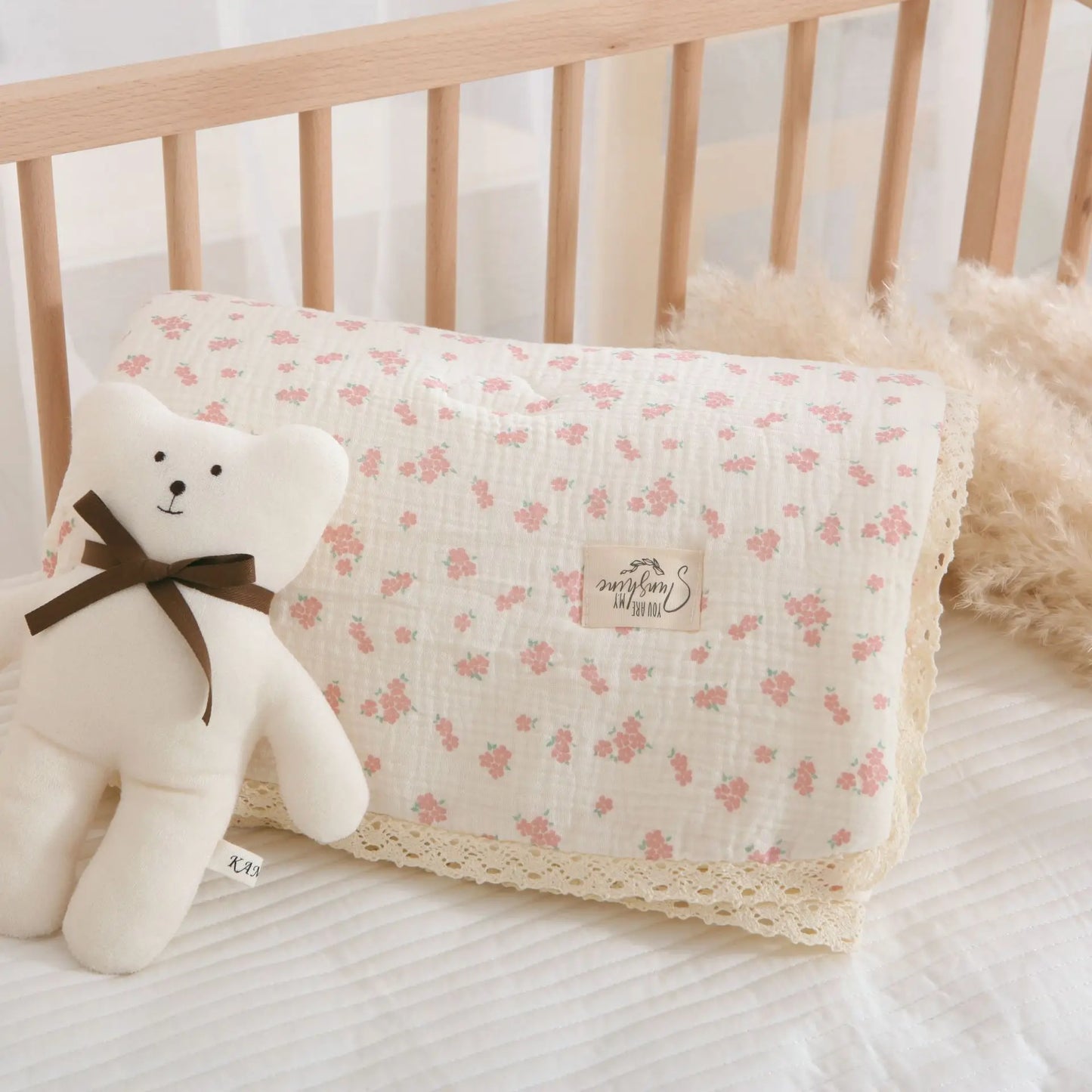 Floral Cotton Baby Blanket