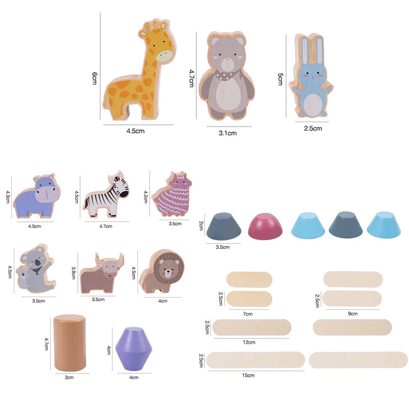 Montessori Wooden Balancing Blocks