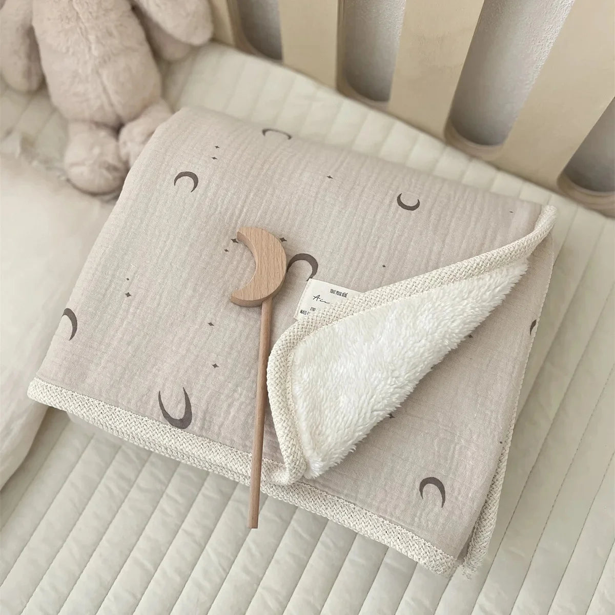Classic Pure Cotton Fleece Baby Blanket
