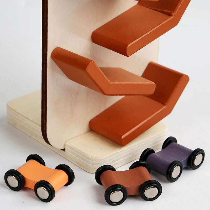 Animal Wooden Car Ramp Racer