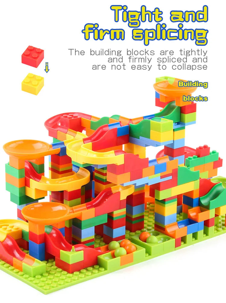 Marble Run Maze Building Blocks Set (84–504 PCS)