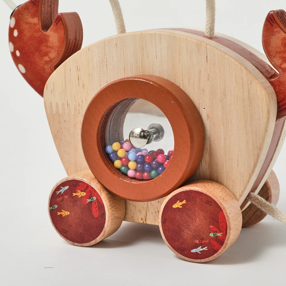 Clever Crab Wooden Toy