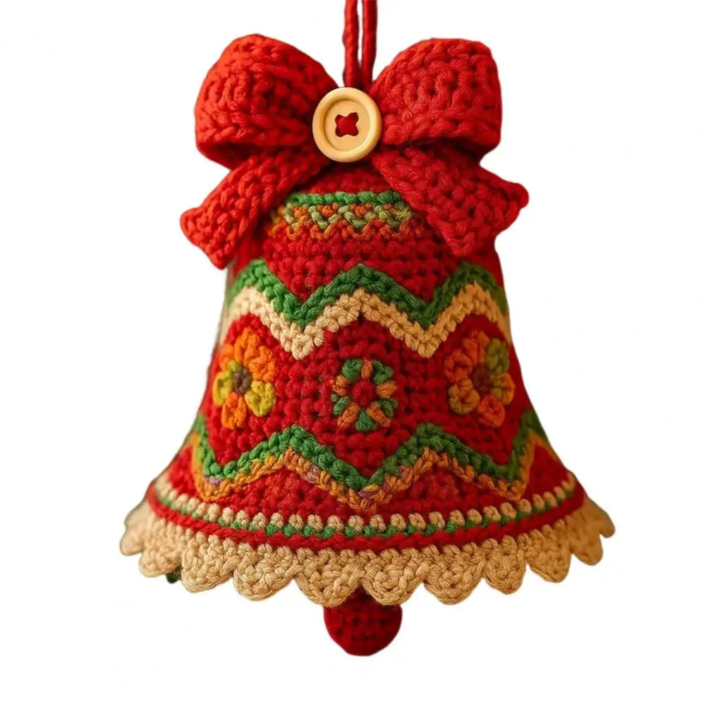 Knitted Christmas Bell Ornament