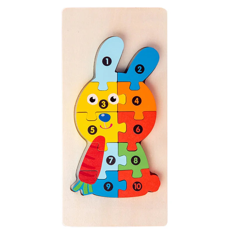 3D Montessori Wooden Puzzle