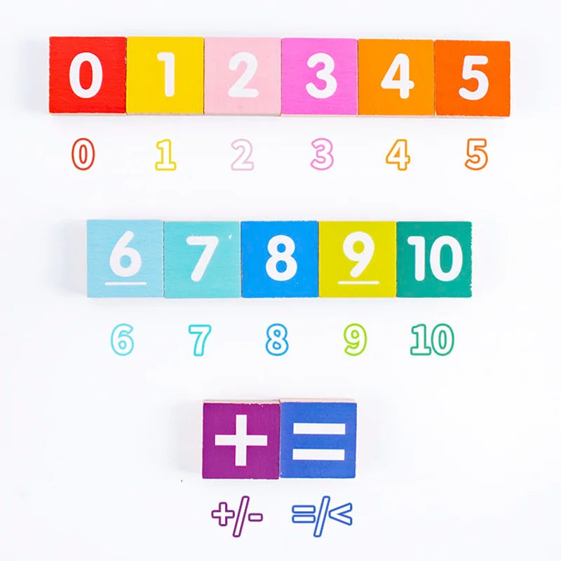 Wooden Counting Hands & Sticks Toy