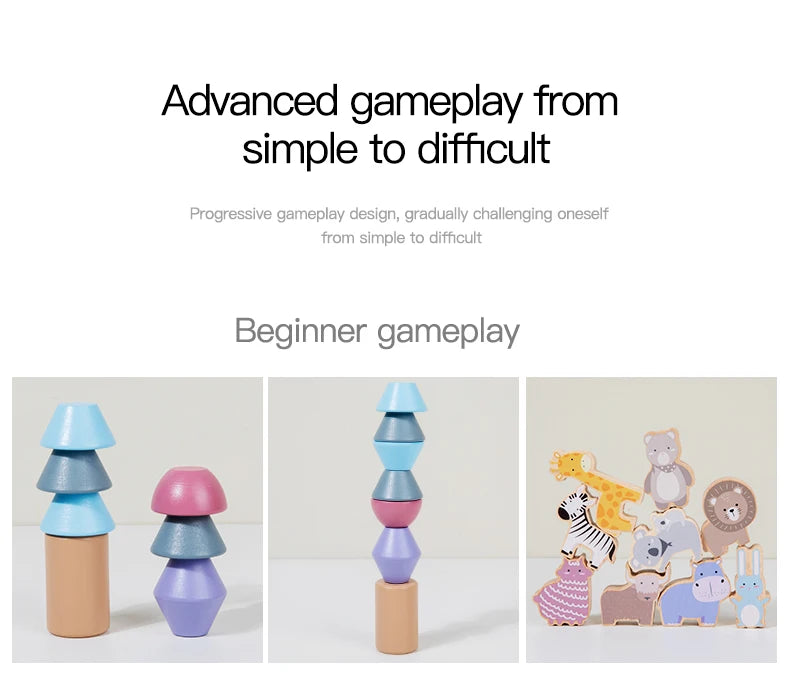 Montessori Wooden Balancing Blocks