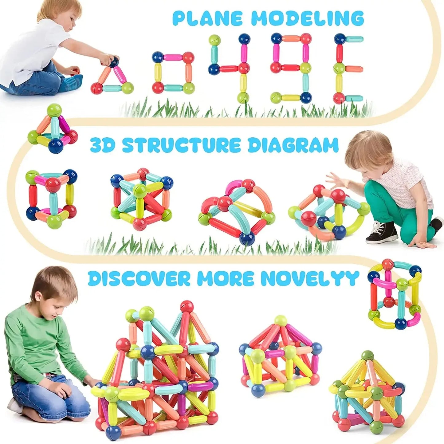 DIY Magnetic Stick Toys