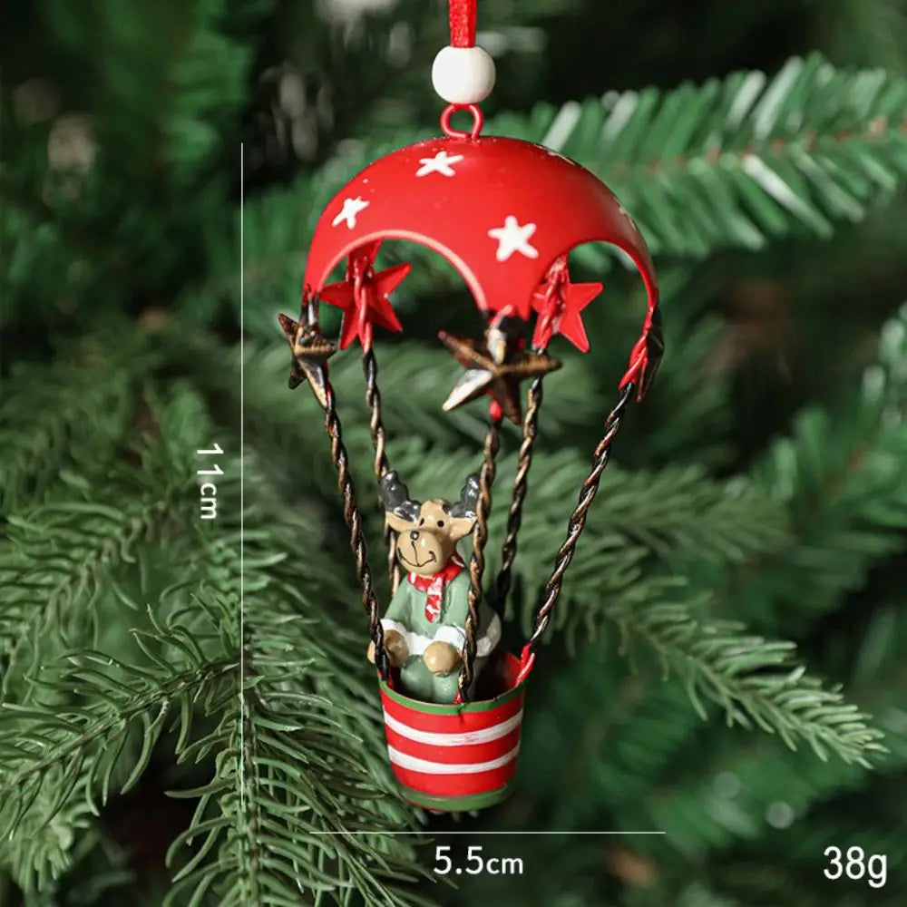 Christmas Hot Air Balloon Ornament
