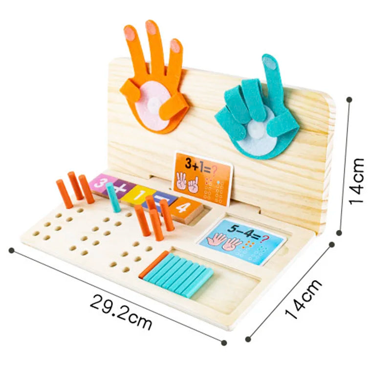 Wooden Counting Hands & Sticks Toy