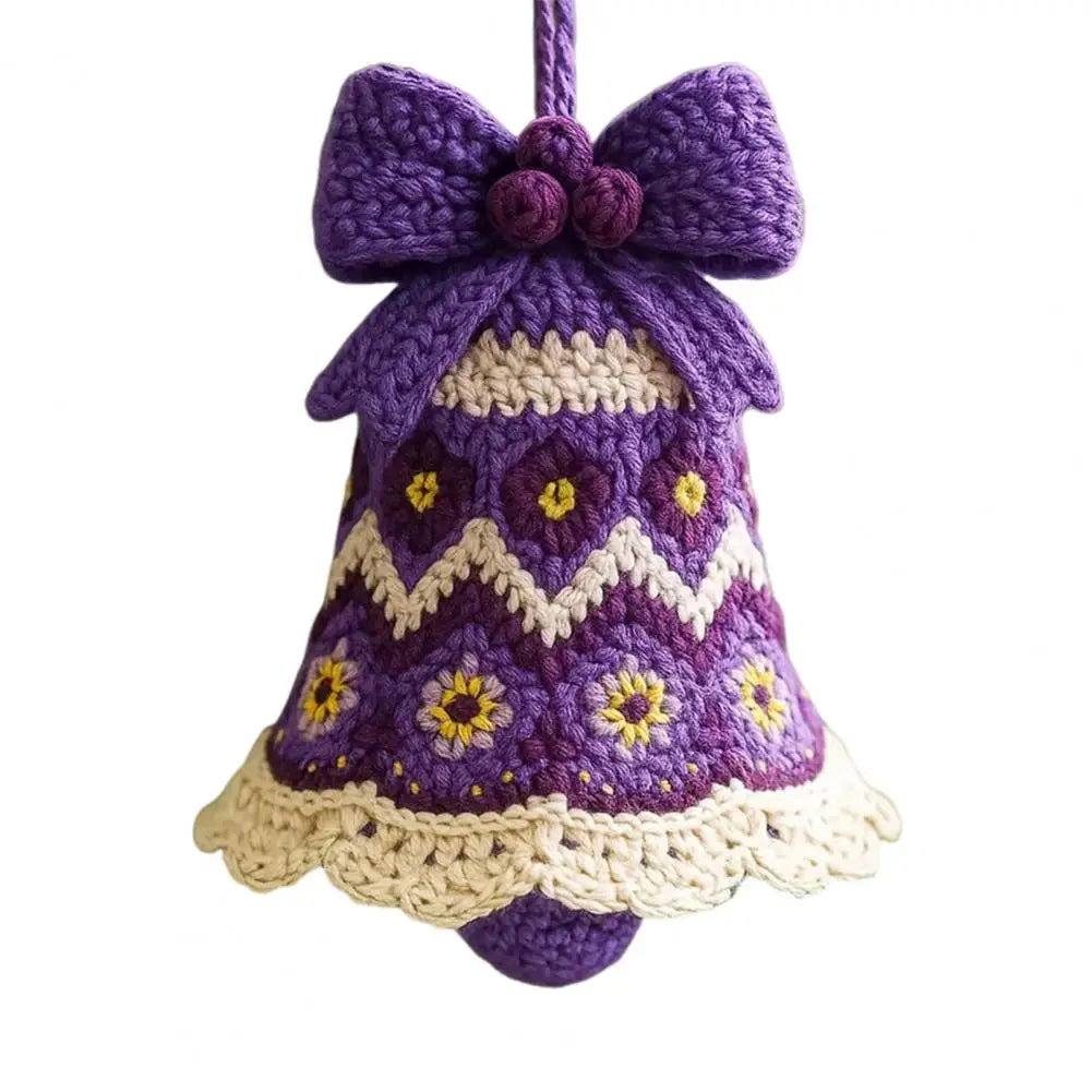 Knitted Christmas Bell Ornament