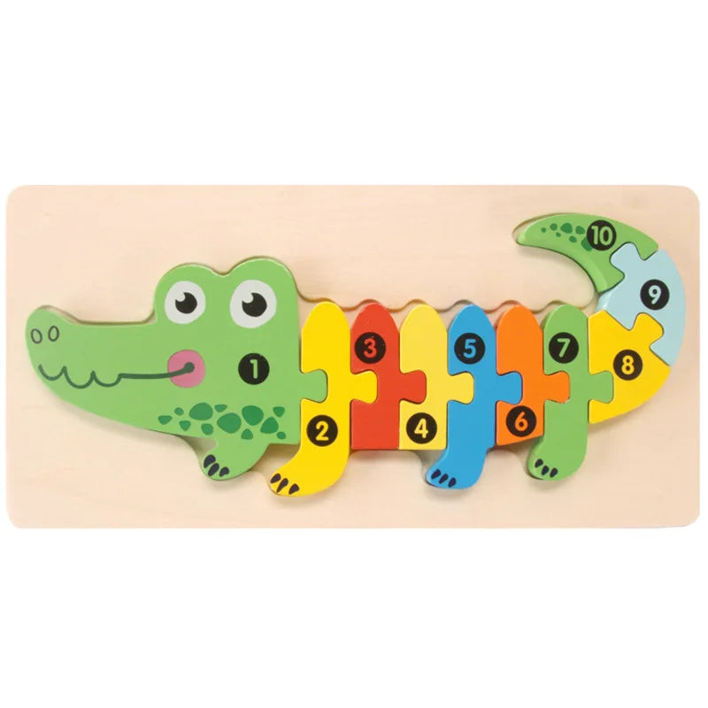 3D Montessori Wooden Puzzle