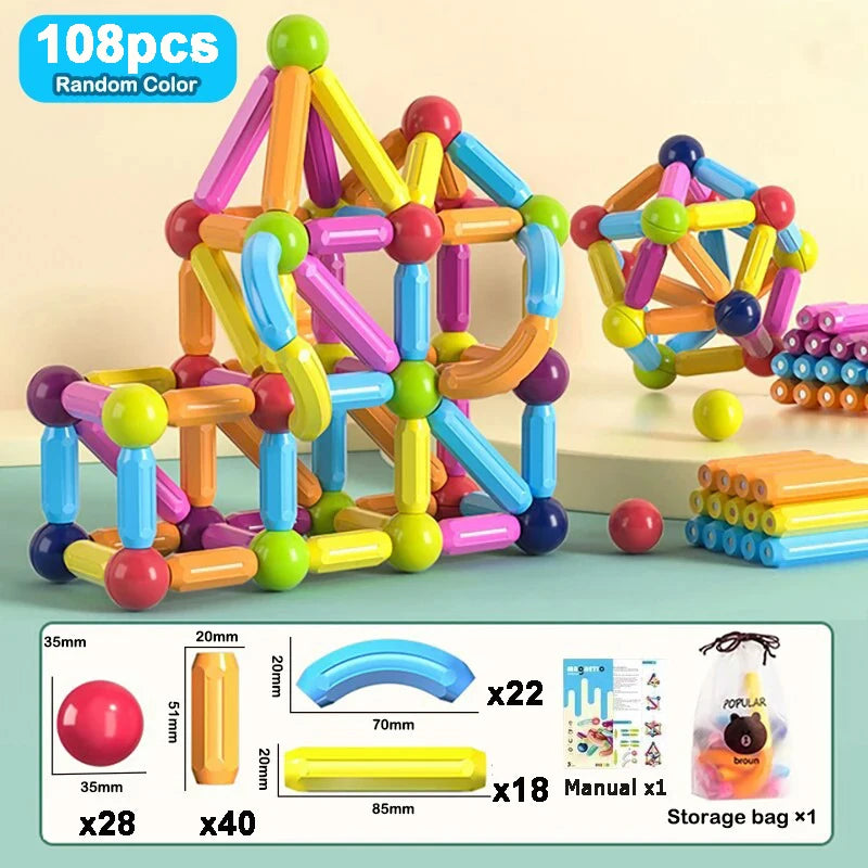 DIY Magnetic Stick Toys