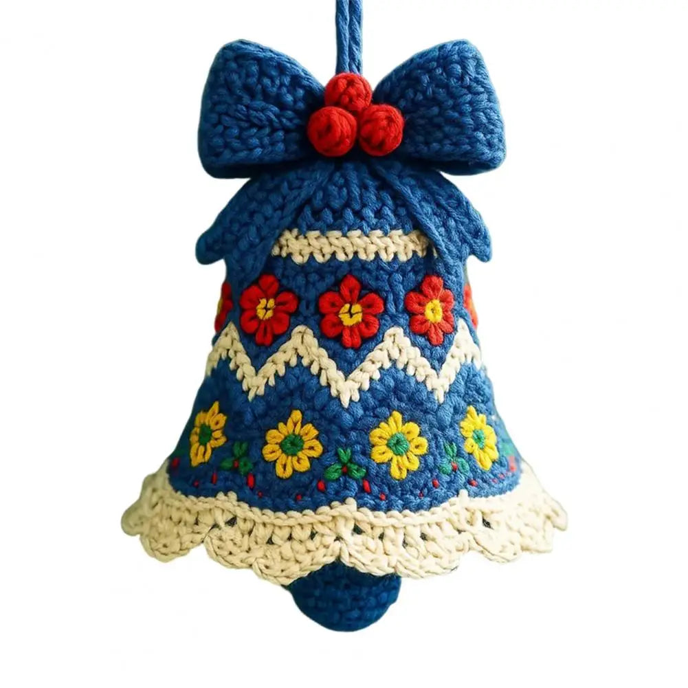Knitted Christmas Bell Ornament