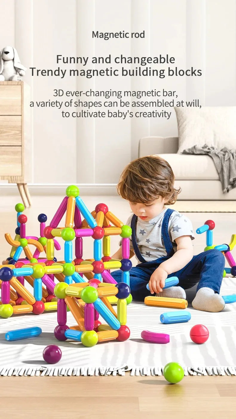 DIY Magnetic Stick Toys