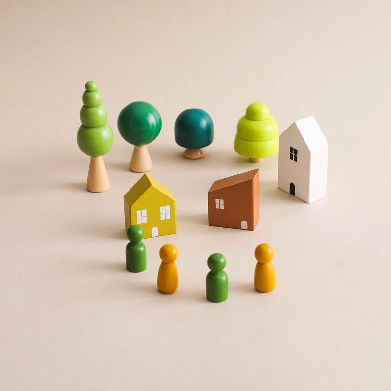 Montessori Forest House Stacking Toy