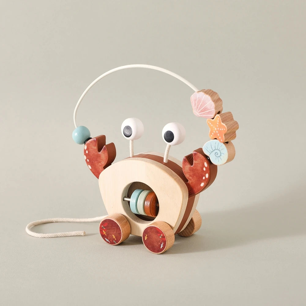 Clever Crab Wooden Toy
