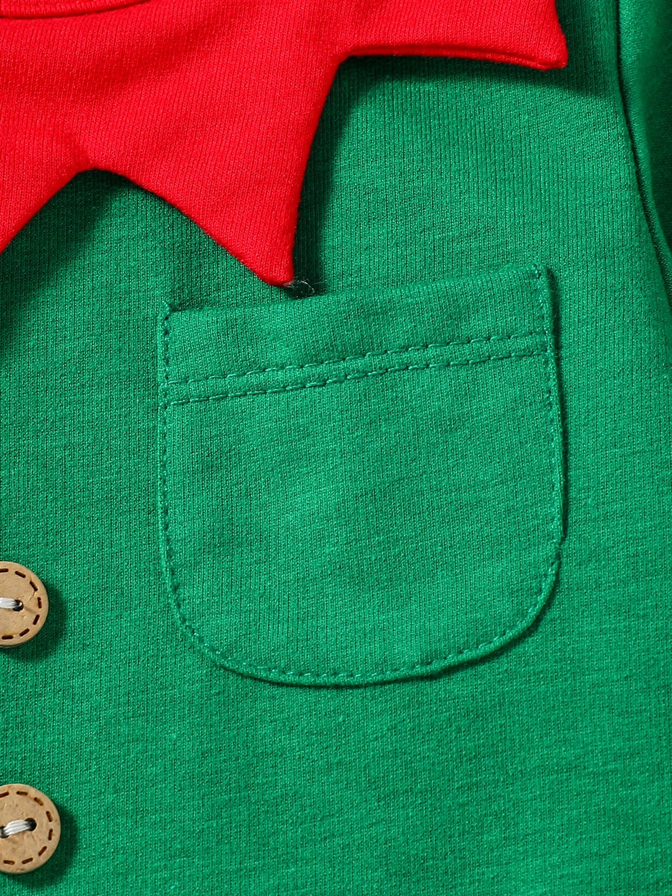 Baby Elf Christmas Jumpsuit & Hat Set-2Pcs