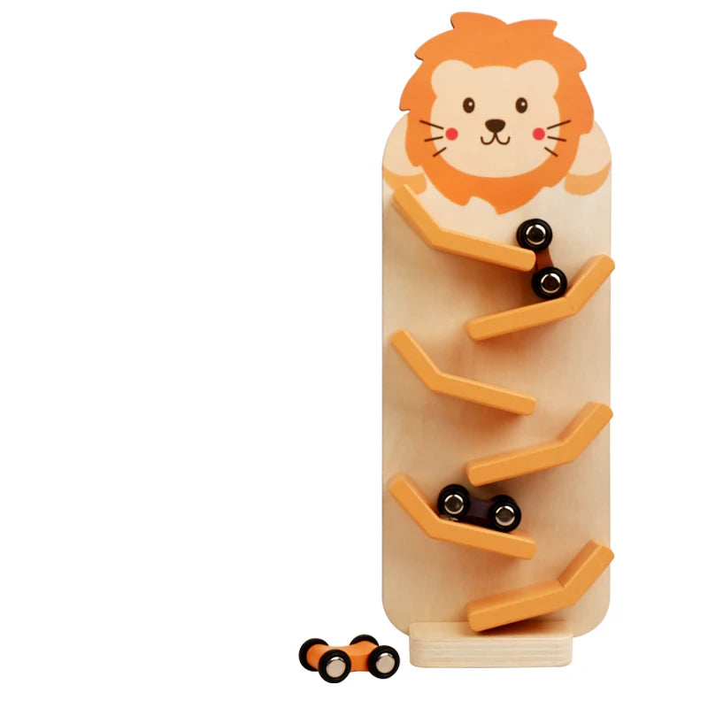 Animal Wooden Car Ramp Racer