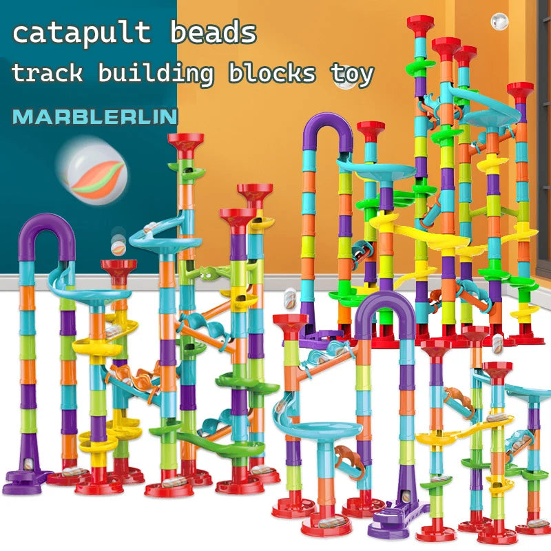 Marbles Run Track Building Blocks