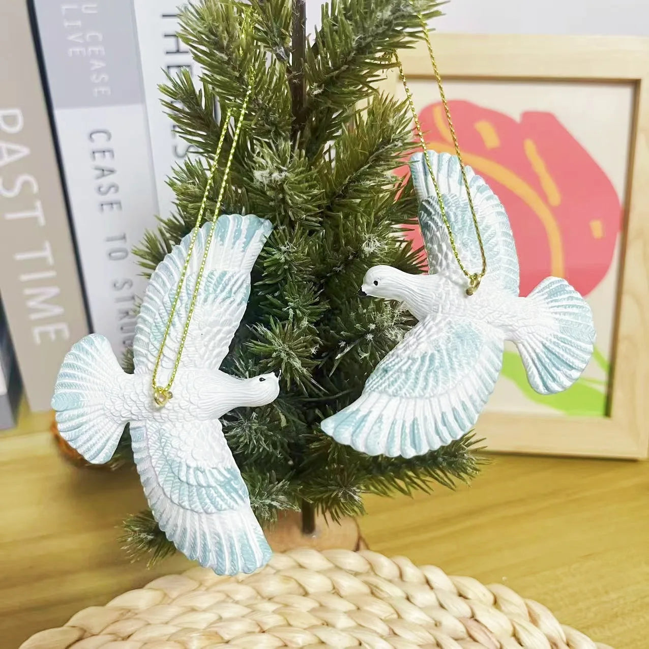 Dove Ornaments - 2 Pcs