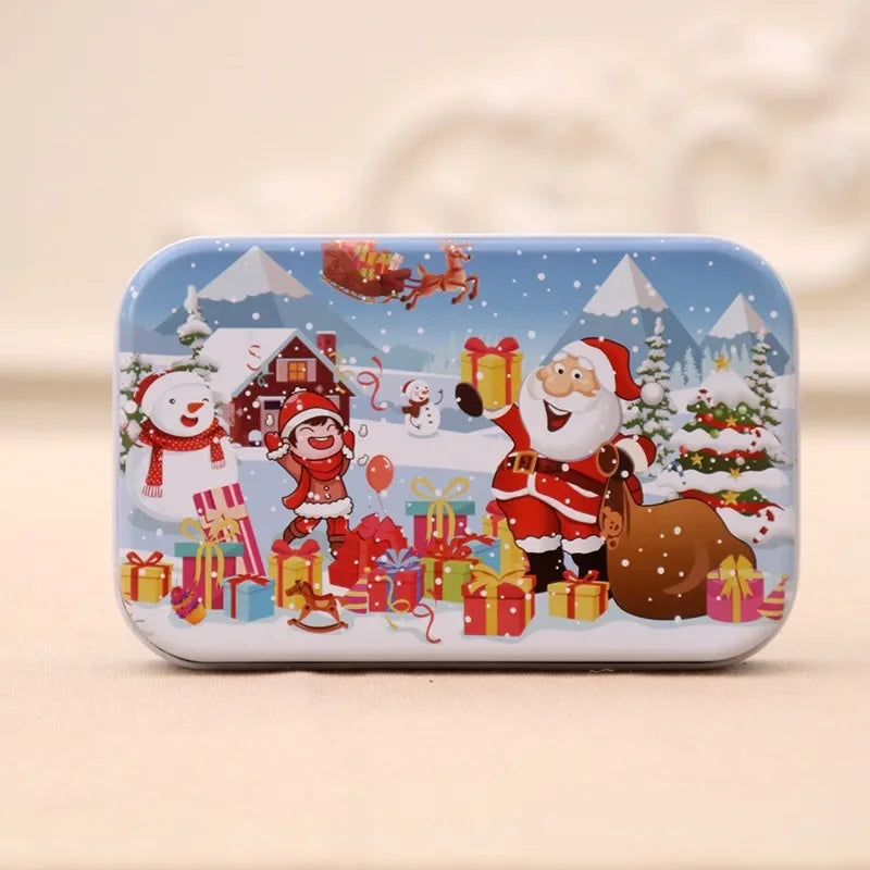 Christmas Wooden Iron Box Puzzle
