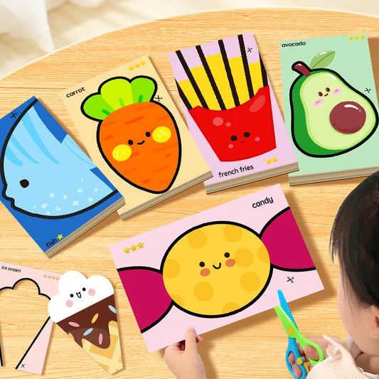 Fun Paper Cutting with Flora Fauna - 62 sheets