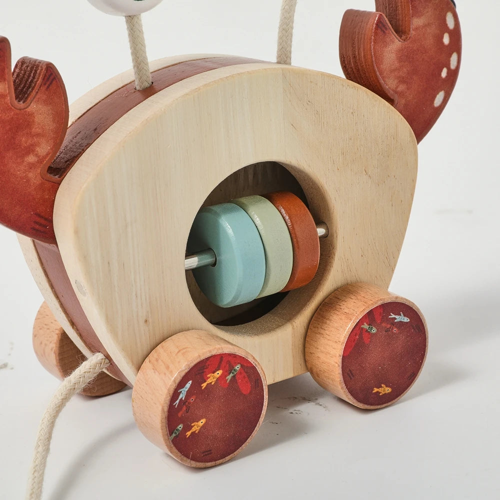 Clever Crab Wooden Toy