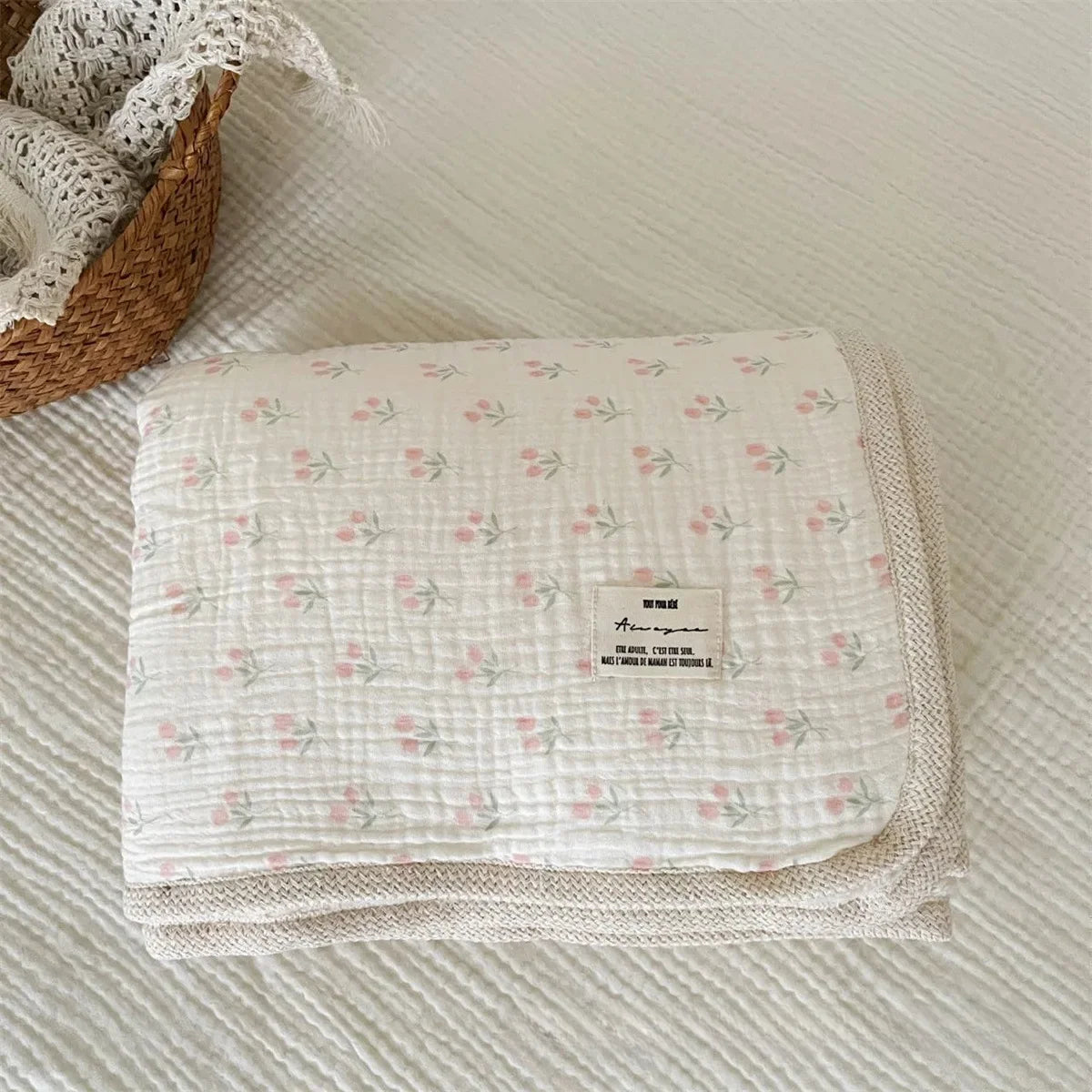 Classic Pure Cotton Fleece Baby Blanket