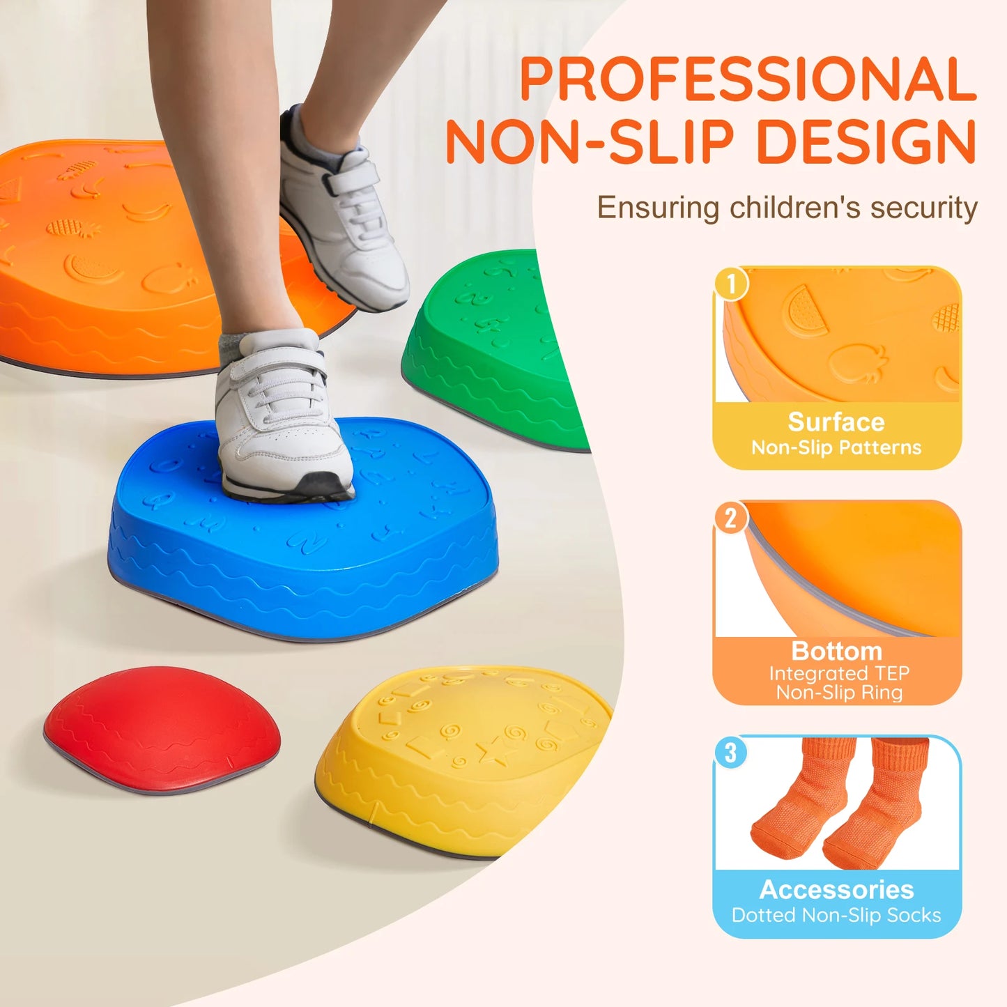 5PCS Montessori Balance Stepping Stones