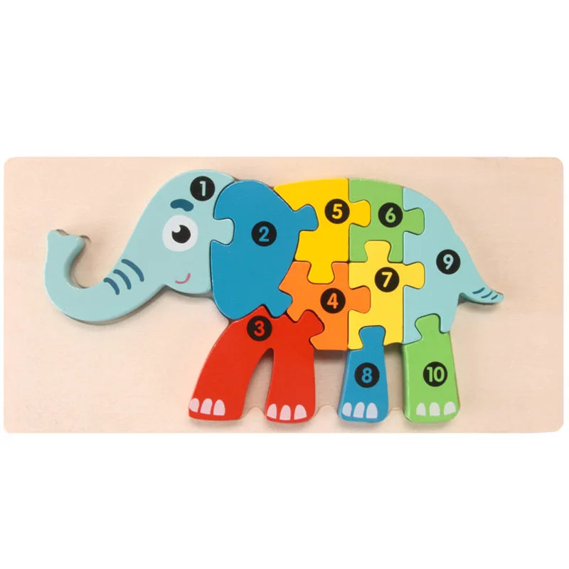 3D Montessori Wooden Puzzle