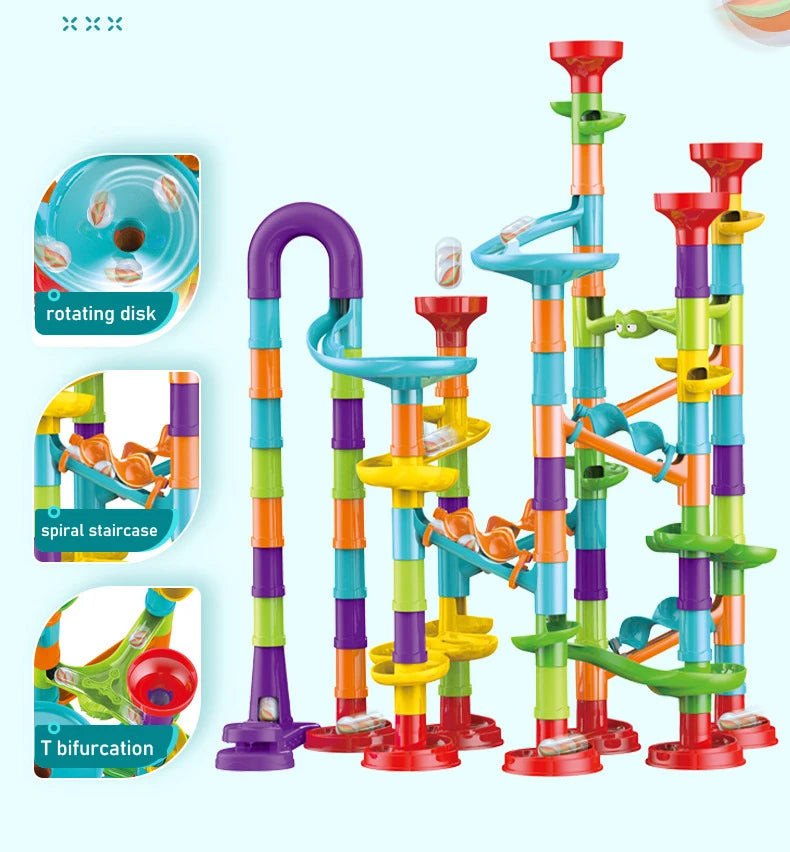 Marbles Run Track Building Blocks