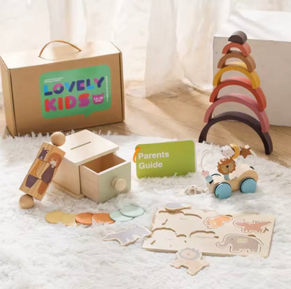 Montessori Baby Wooden Toy Set (6 Pcs)